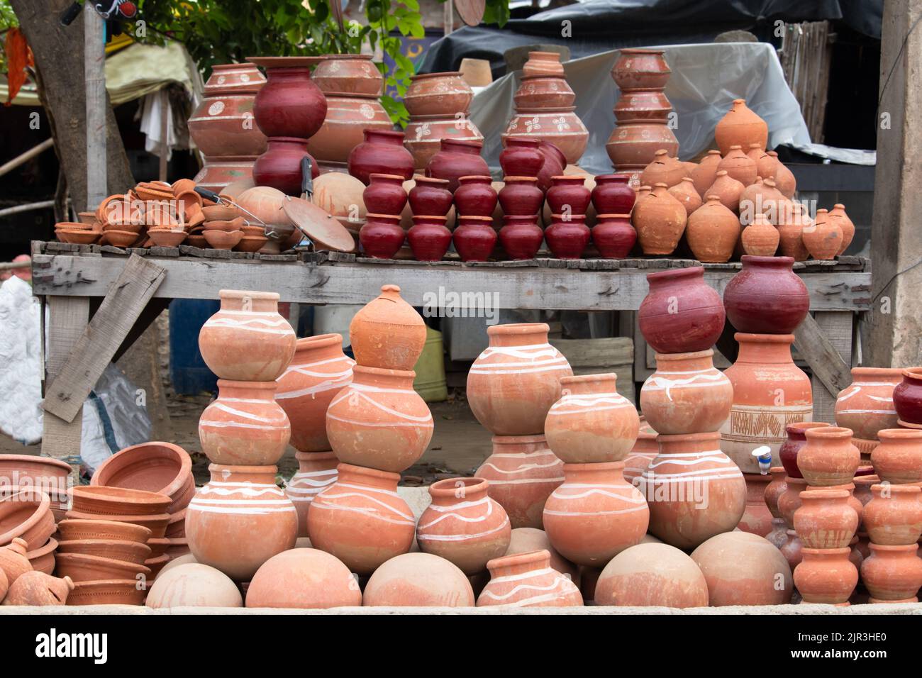 Handmade Terracotta Ceramic ClayBased Earthenware Used For Cooking Or