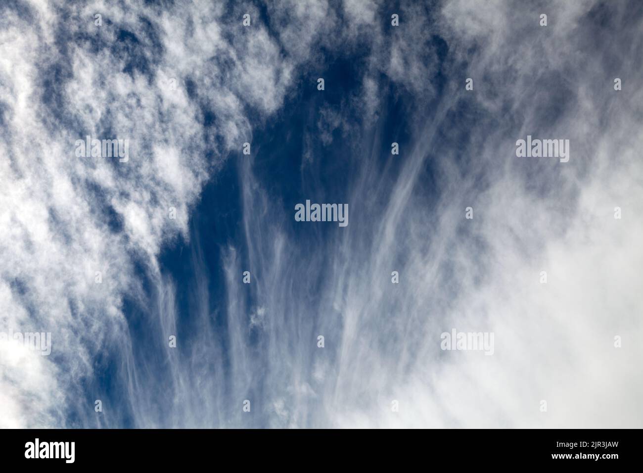 View of beautiful blue sky with white clouds Stock Photo - Alamy