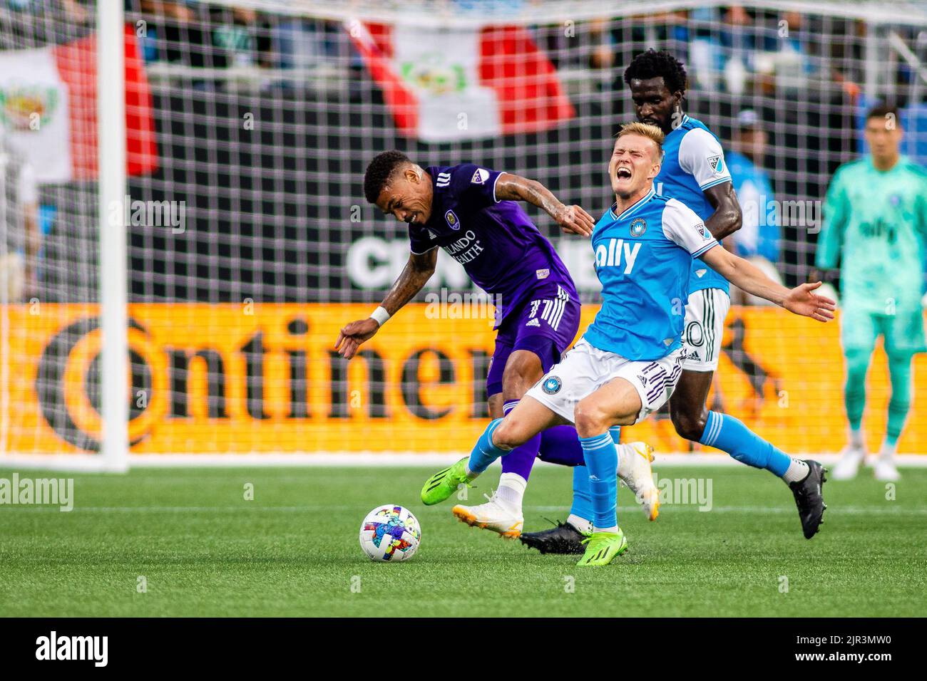 Charlotte, NC. USA, August 21, 2022 Major League Soccer match up at