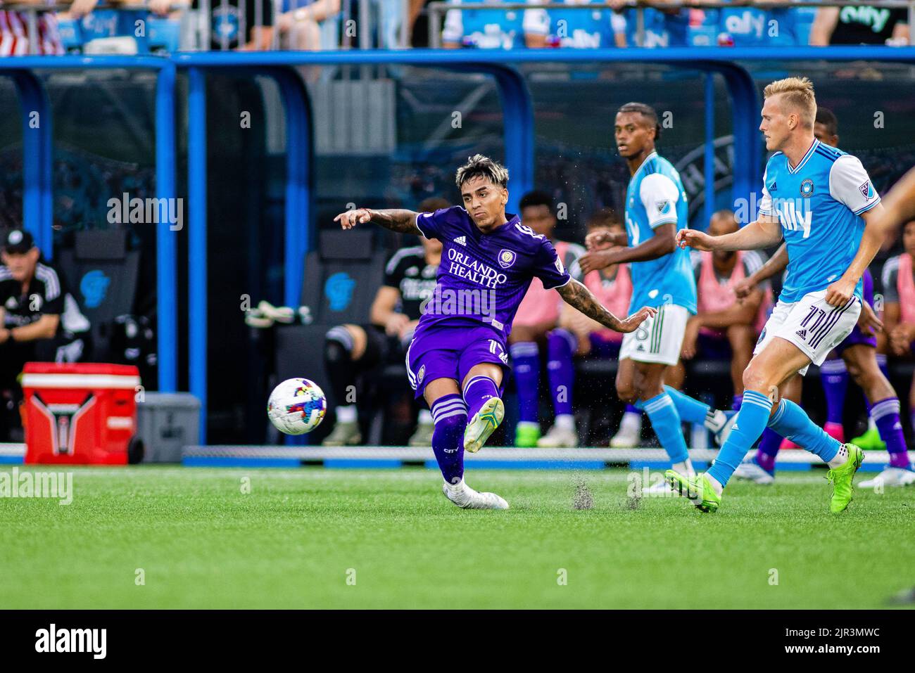 Charlotte, NC. USA, August 21, 2022 Major League Soccer match up at