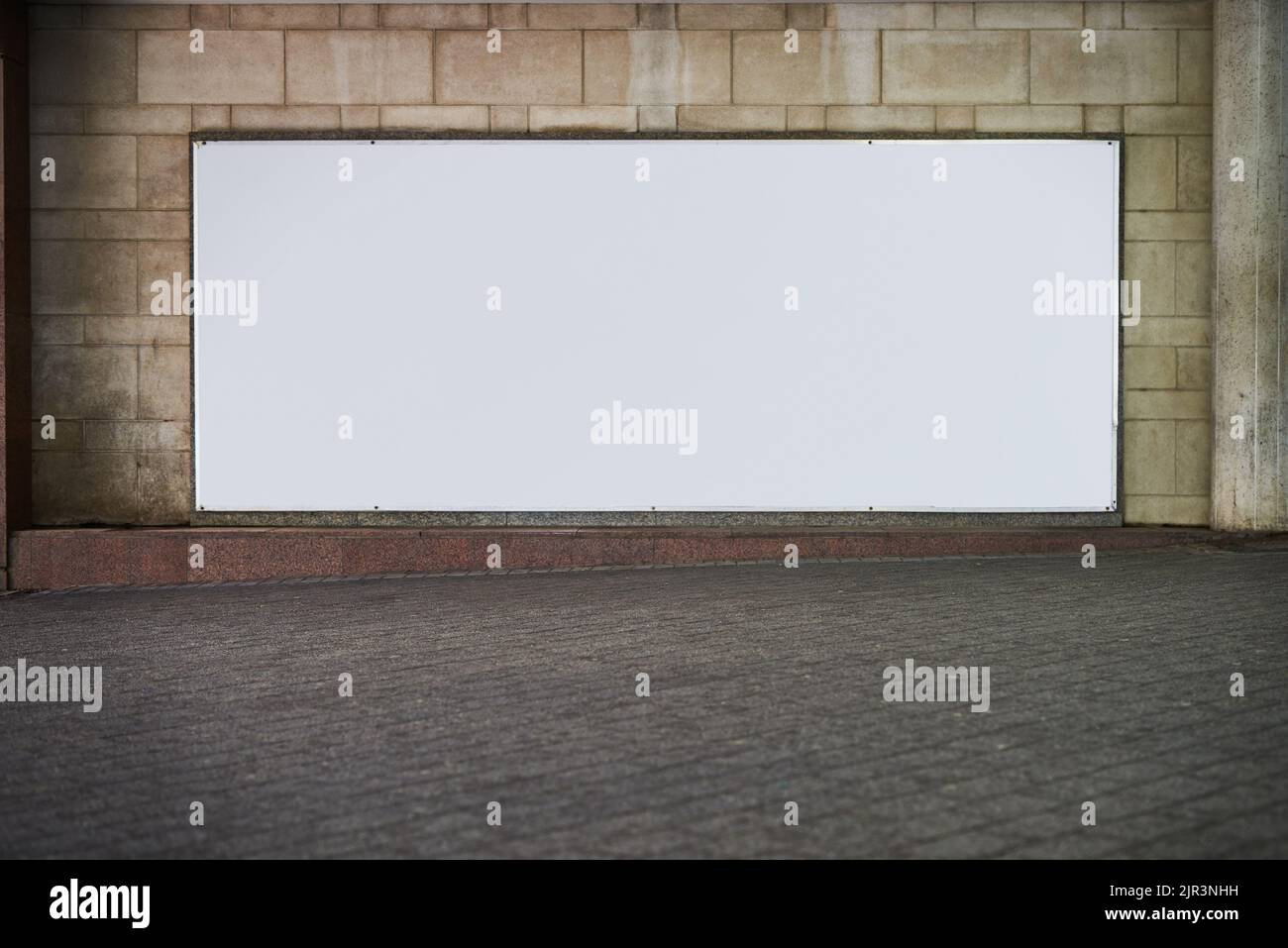 Want more businessAdvertise here. a large blank billboard with space to add your own text. Stock Photo
