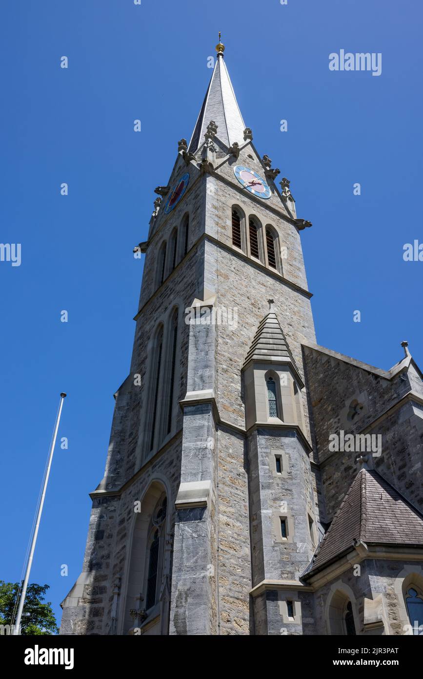 Cathedral of St. Florin, Vaduz, Liechtenstein Stock Photo - Alamy