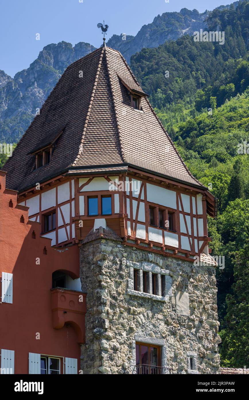 Red House, Vaduz, Liechtenstein Stock Photo