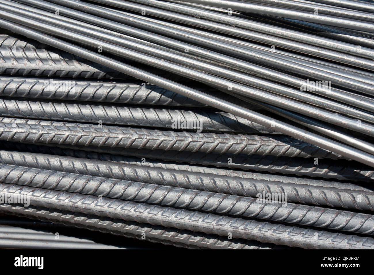 Steel rod in construction site Stock Photo Alamy