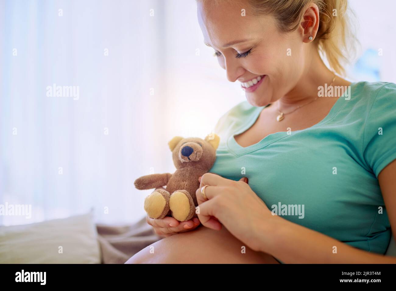 Pregnant woman holding teddy bear hi-res stock photography and images -  Page 2 - Alamy