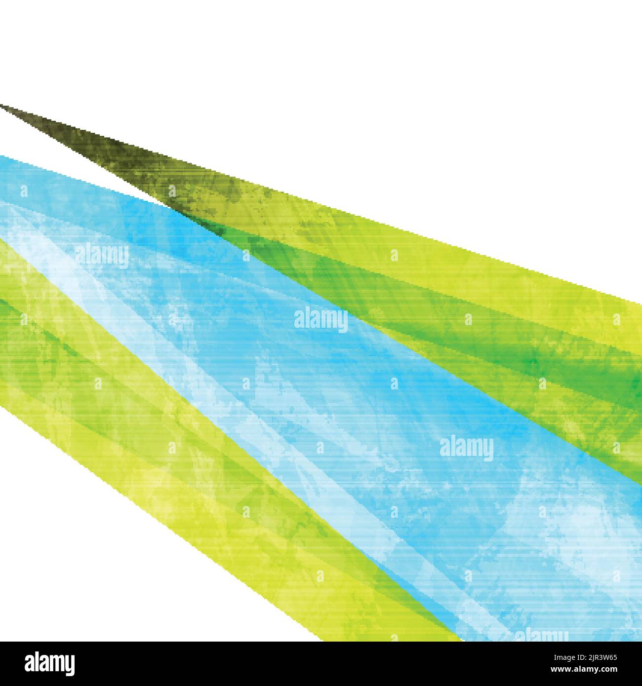 Contrast bright green and blue grunge stripes abstract background ...