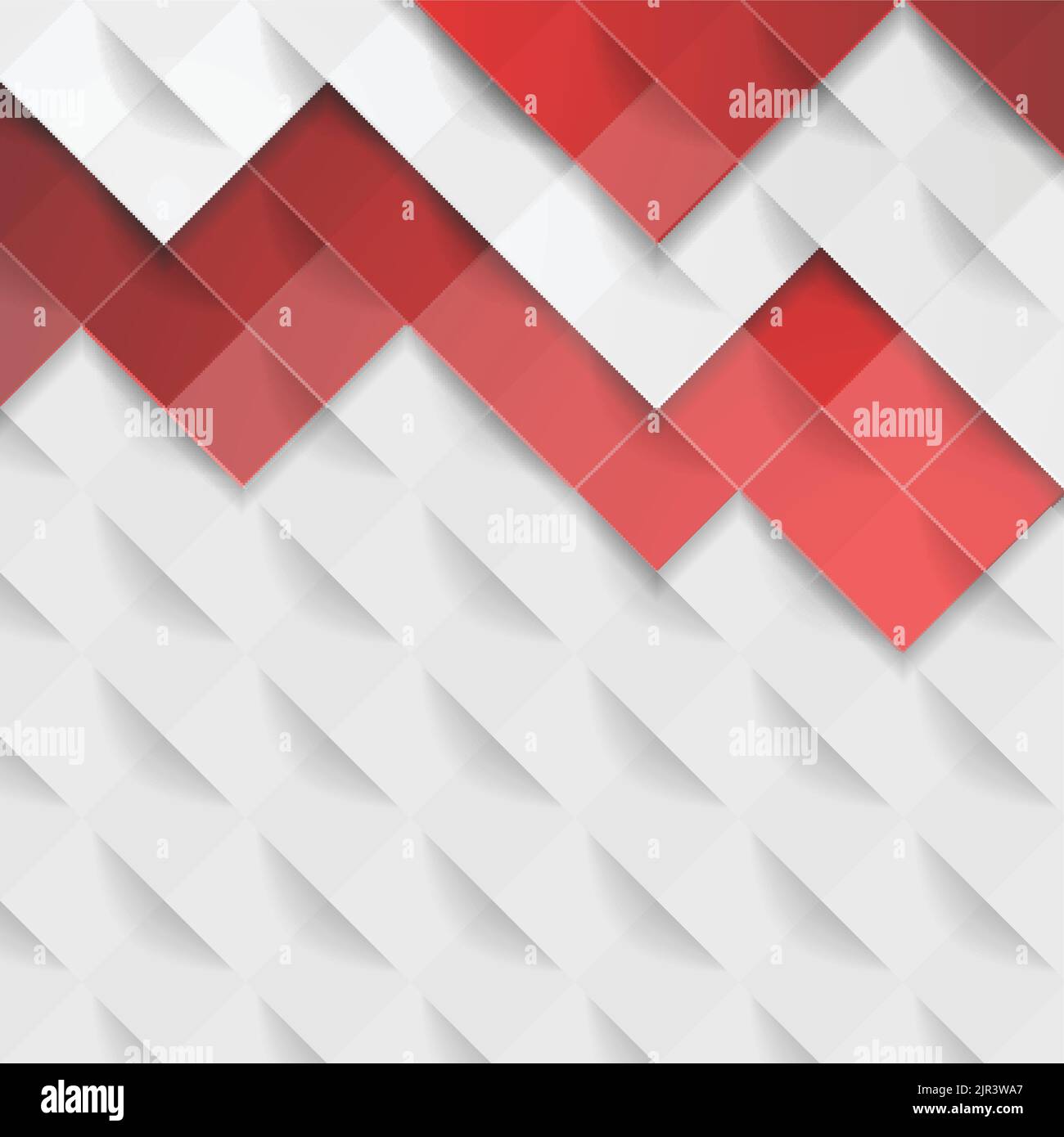 Abstract red and grey technology geometric mosaic background. Vector ...