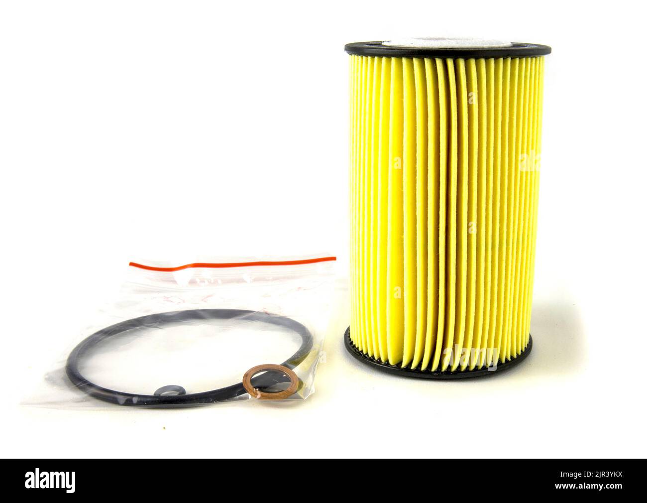 Car oil filter isolated on white Stock Photo Alamy