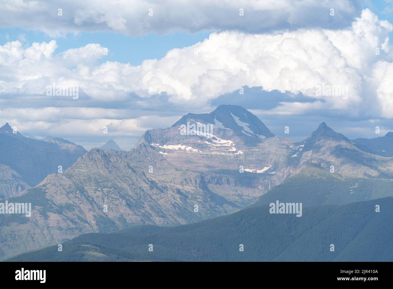 Stunning view from Ousel Peak of Mt. Jackson and the wilderness of