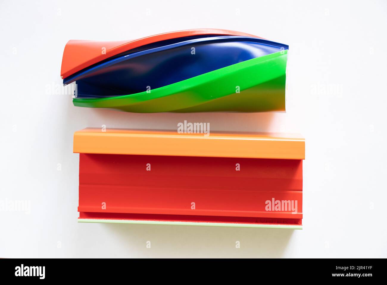 aluminum window frame as a sample, sectional window, painted window ...