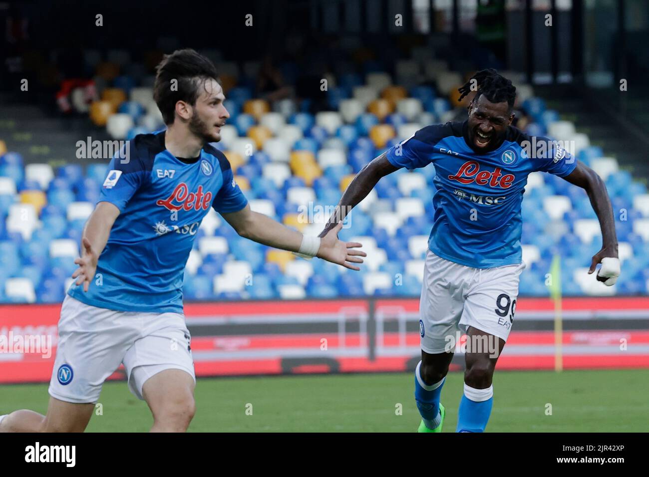 Naples, Italy. 21st Aug, 2022. Khvicha Kvaratskhelia Of Napoli ...