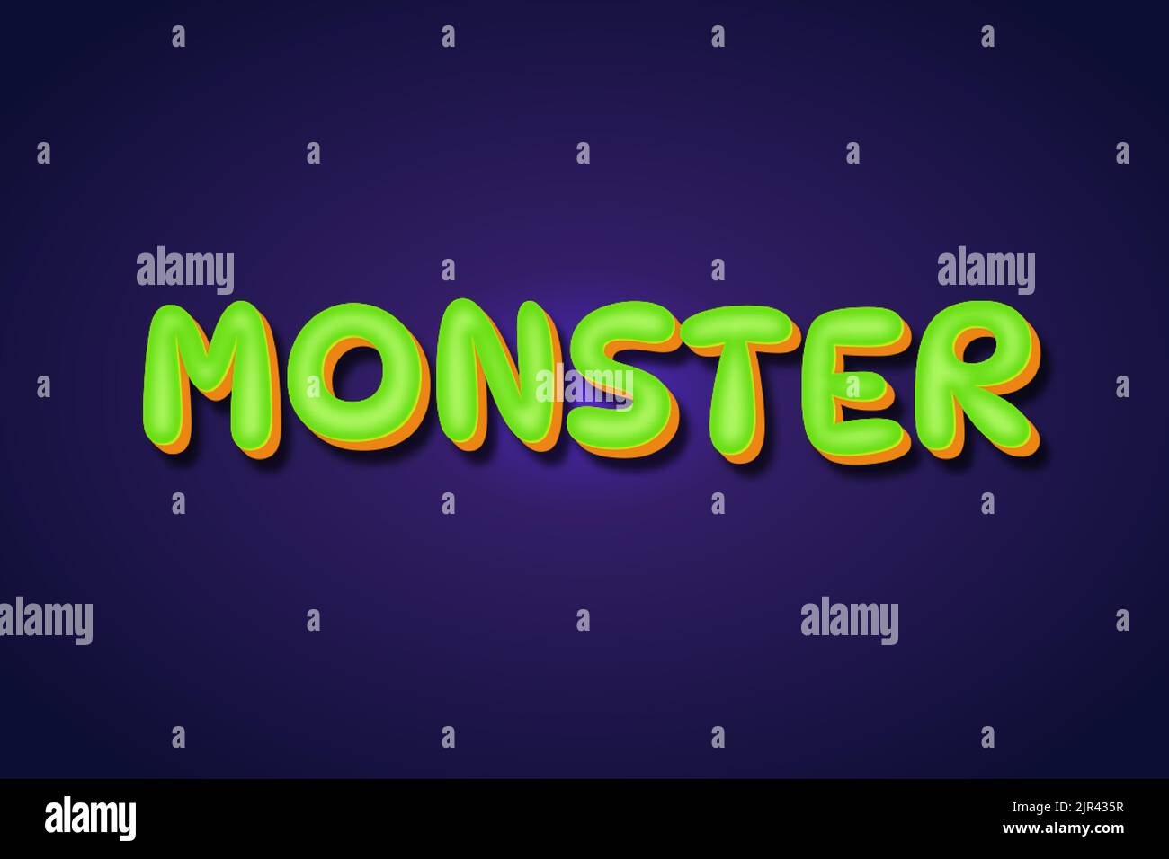 Letter zombie font monster alphabet hi-res stock photography and