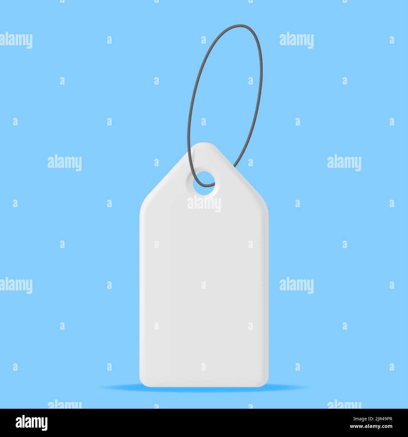 3D White Tag with String Isolated Stock Vector Image & Art Alamy