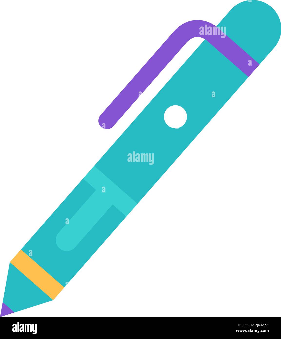 Pen vector. Ink pencil design office icon. Ballpoint marker isolated on