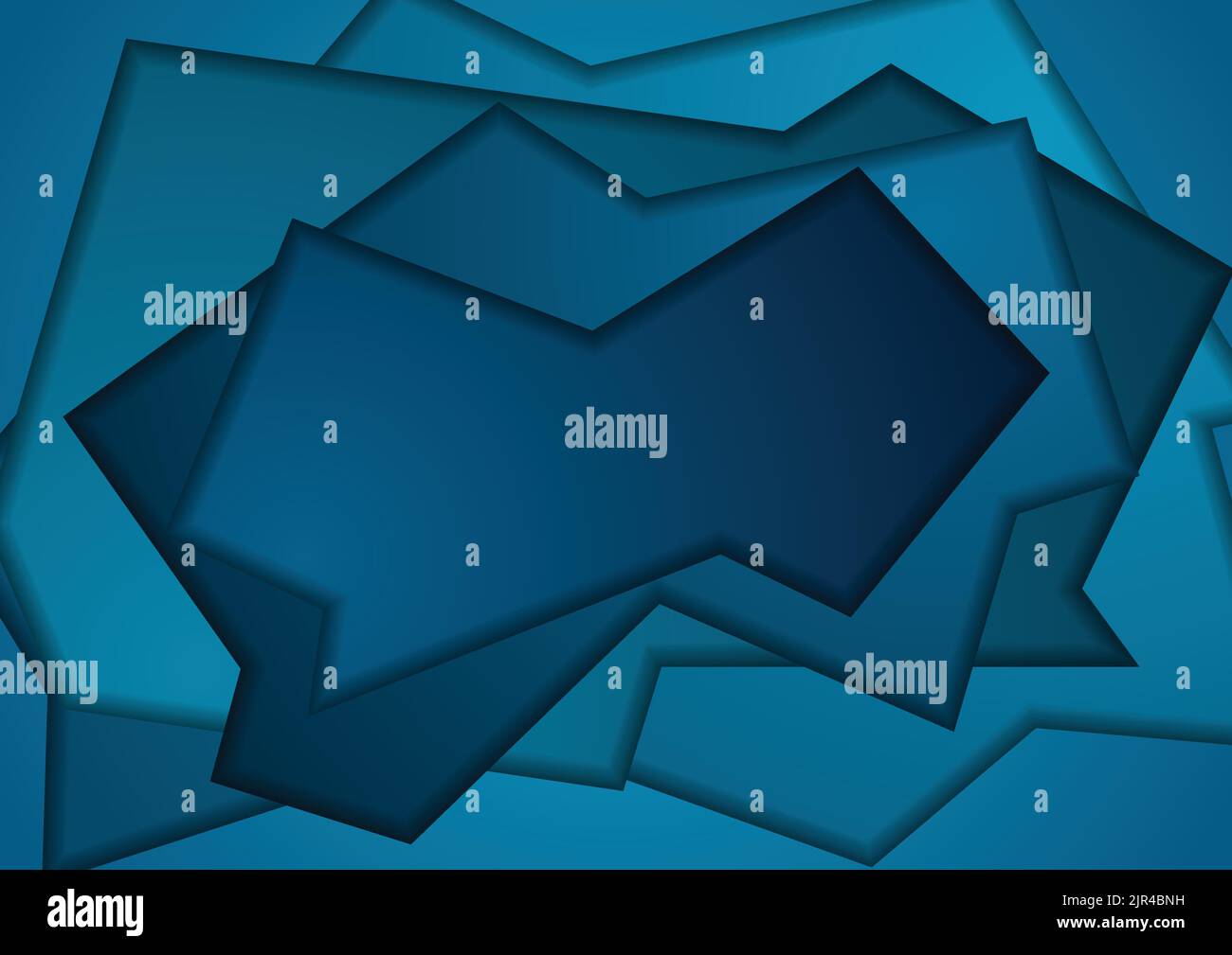 Dark blue abstract papercut corporate background. Vector design Stock Vector