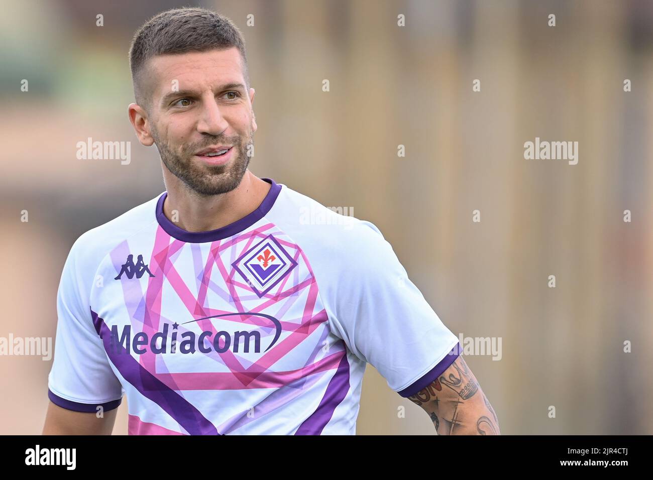 Empoli, Italy. 21st Aug, 2022. Domilson Cordeiro dos Santos Dodo (ACF  Fiorentina) during Empoli FC vs ACF Fiorentina, italian soccer Serie A  match in Empoli, Italy, August 21 2022 Credit: Independent Photo