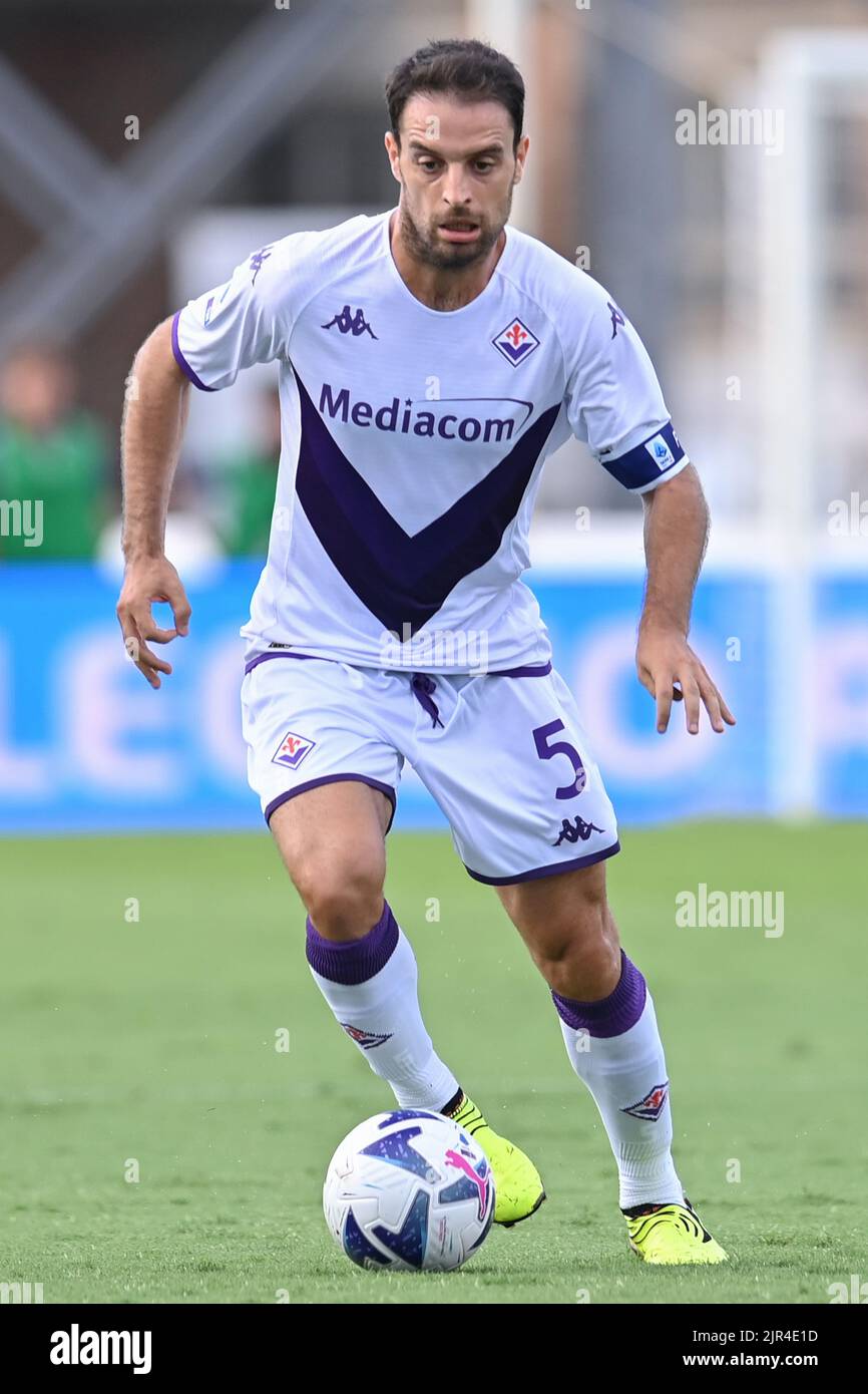 Empoli, Italy. 21st Aug, 2022. Domilson Cordeiro dos Santos Dodo (ACF  Fiorentina) during Empoli FC vs ACF Fiorentina, italian soccer Serie A  match in Empoli, Italy, August 21 2022 Credit: Independent Photo