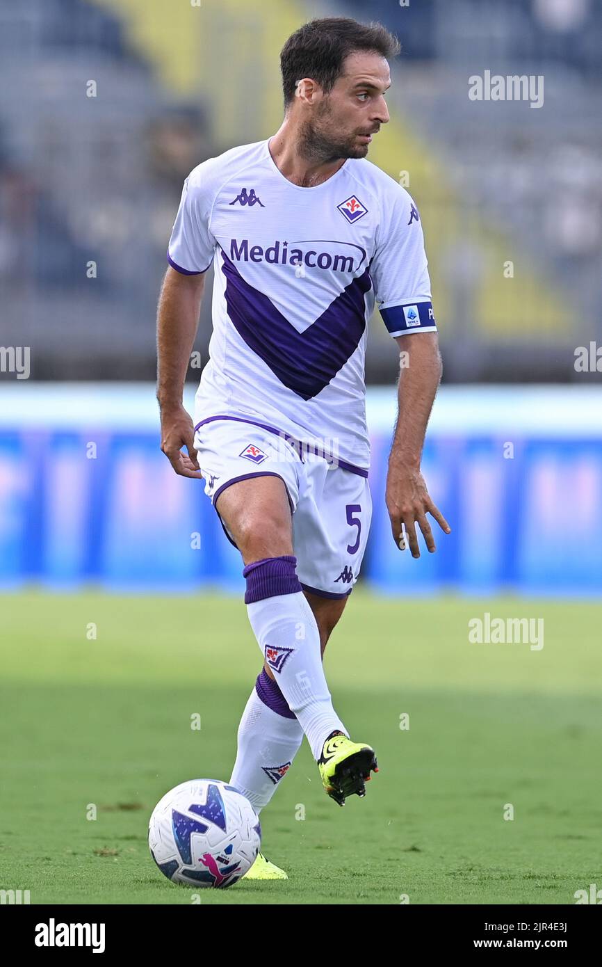 Empoli, Italy. 21st Aug, 2022. Domilson Cordeiro dos Santos Dodo (ACF  Fiorentina) during Empoli FC vs ACF Fiorentina, italian soccer Serie A  match in Empoli, Italy, August 21 2022 Credit: Independent Photo