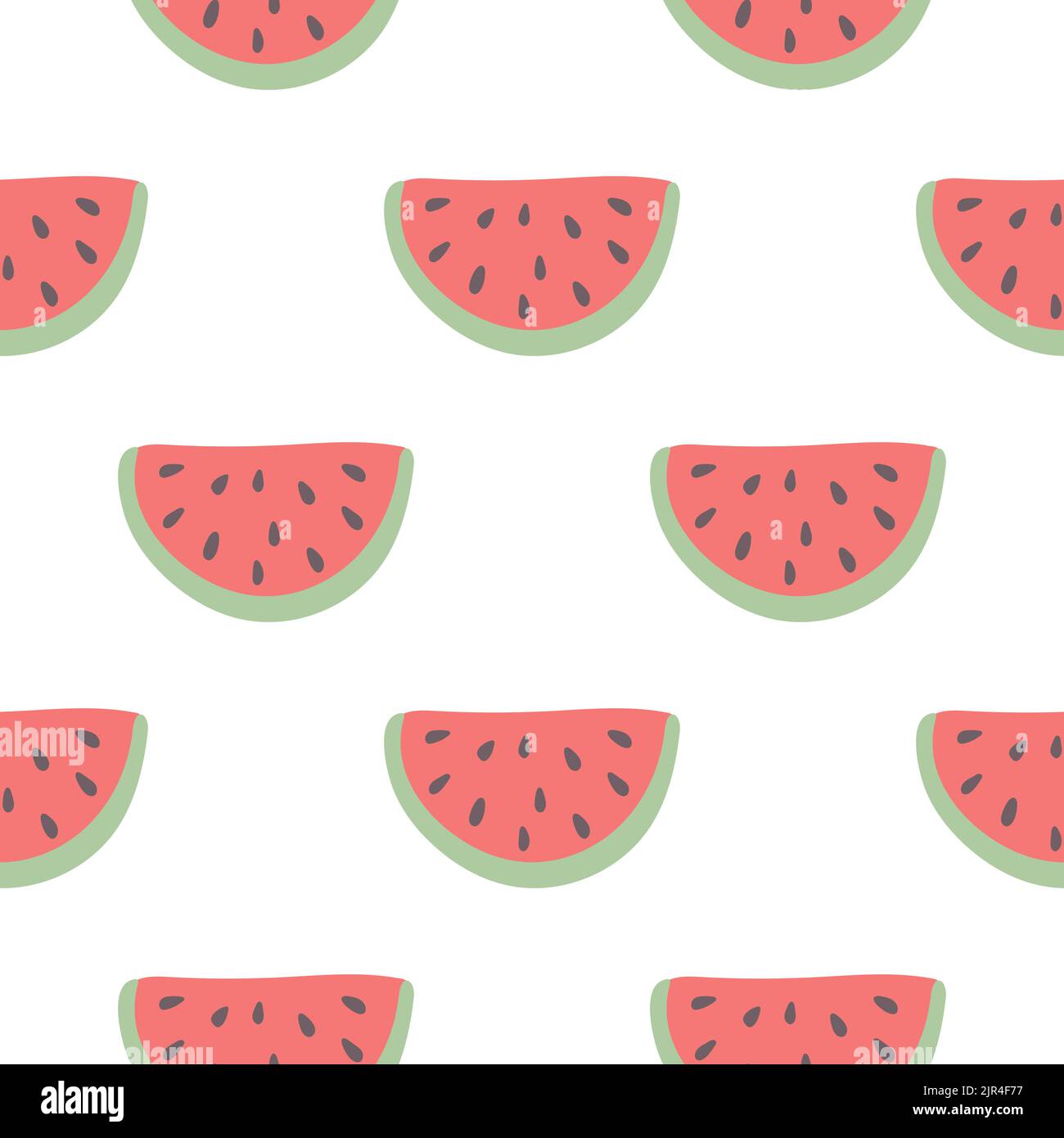 Pieces of watermelon seamless pattern vector illustration Stock Vector ...