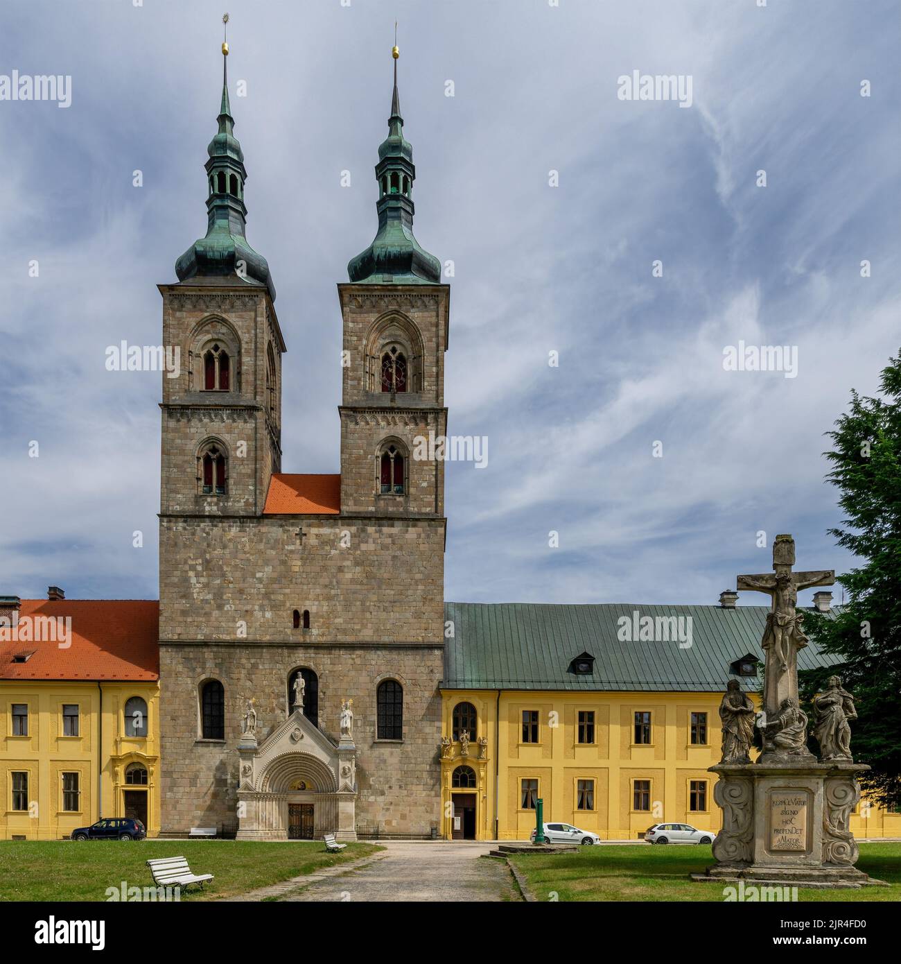 Premonstratensian Monastery Teplá (Tepl) near spa town Mariánské Lázně - Region Karlovy Vary - Czech Republic - Stock Image