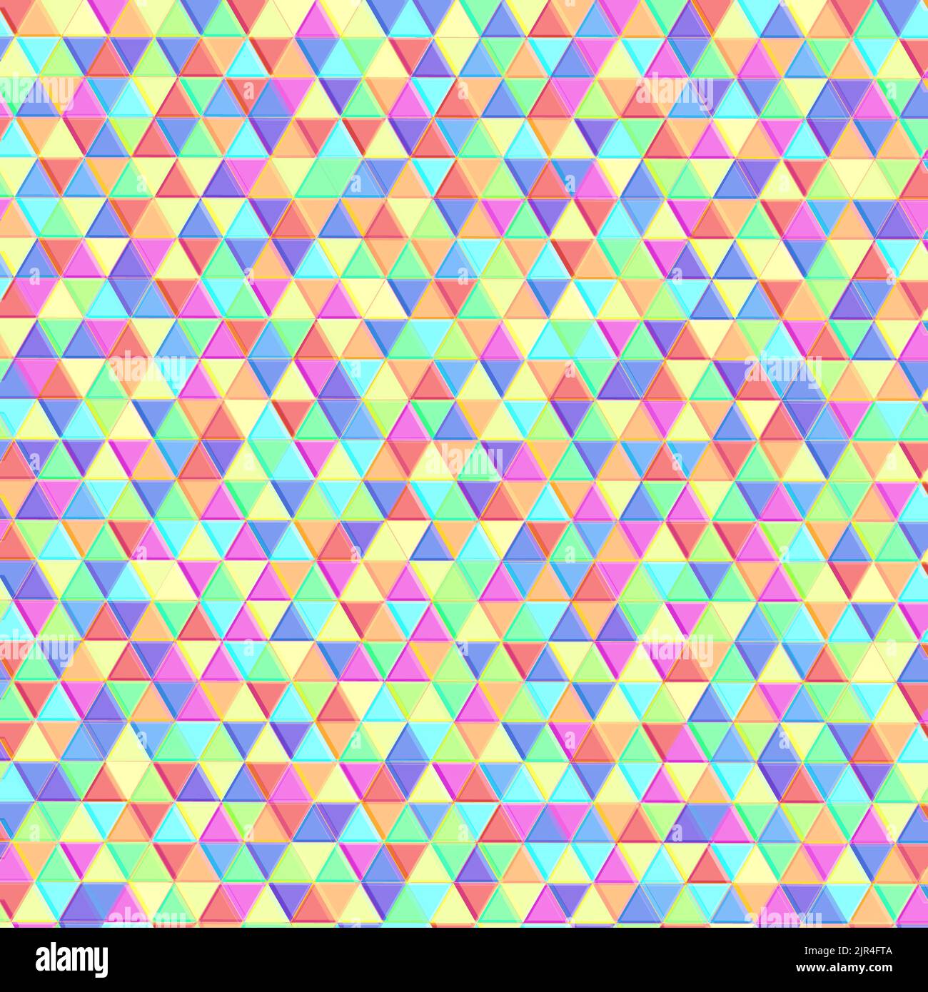 Colorful triangles as graphic texture or background as 3d rendered illustration Stock Photo