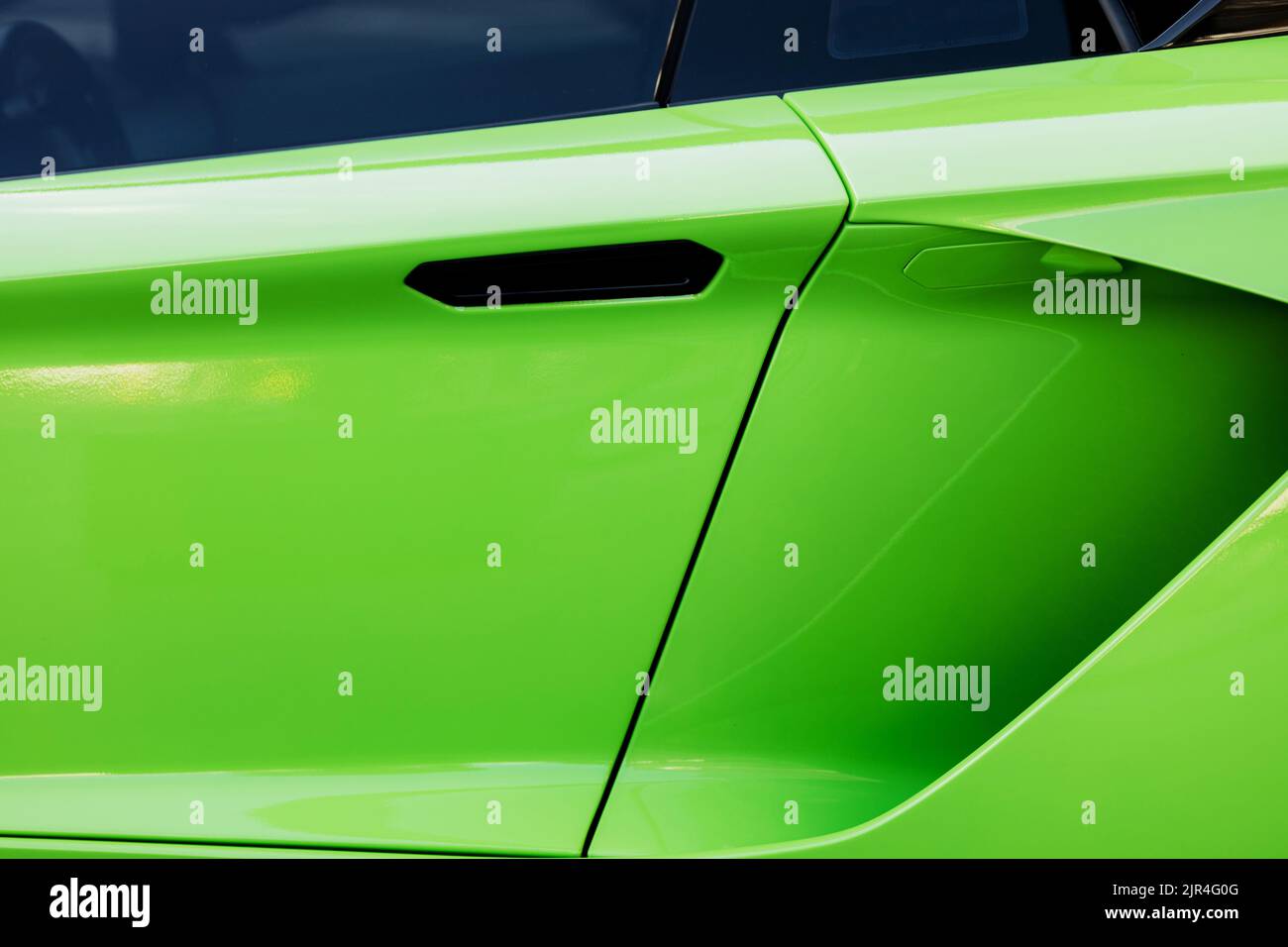 sports car door. luxury italian auto Stock Photo Alamy