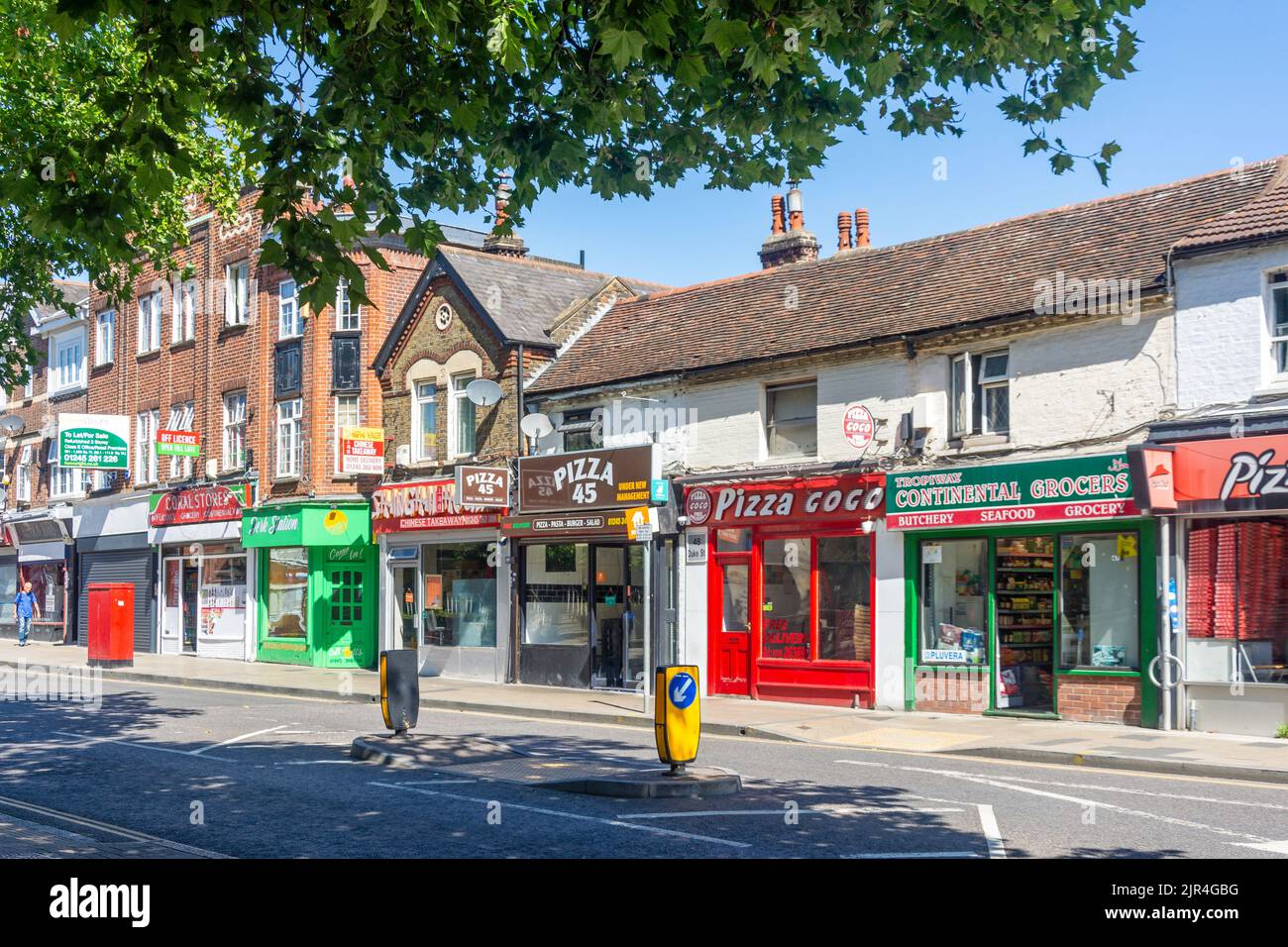 Fast food restaurants, Duke Street, Chelmsford, Essex, England, United Kingdom Stock Photo