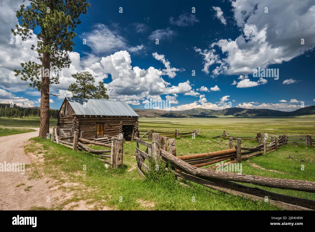 Old Barn, 1941, ponderosa pine, montane grassland, at Cabin District at