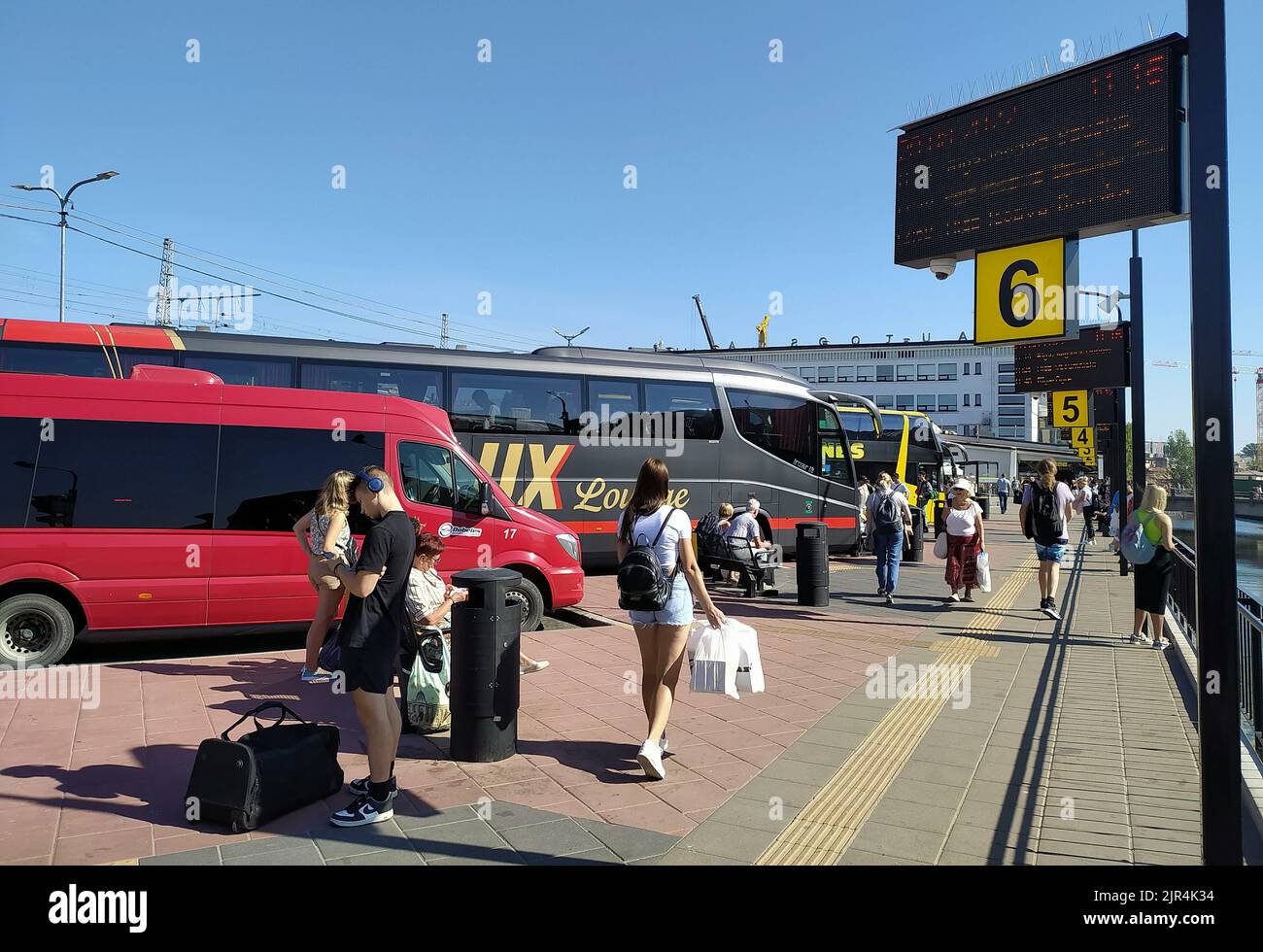 Riga International Bus Station. Buses Depart In Latvia, Europe And ...