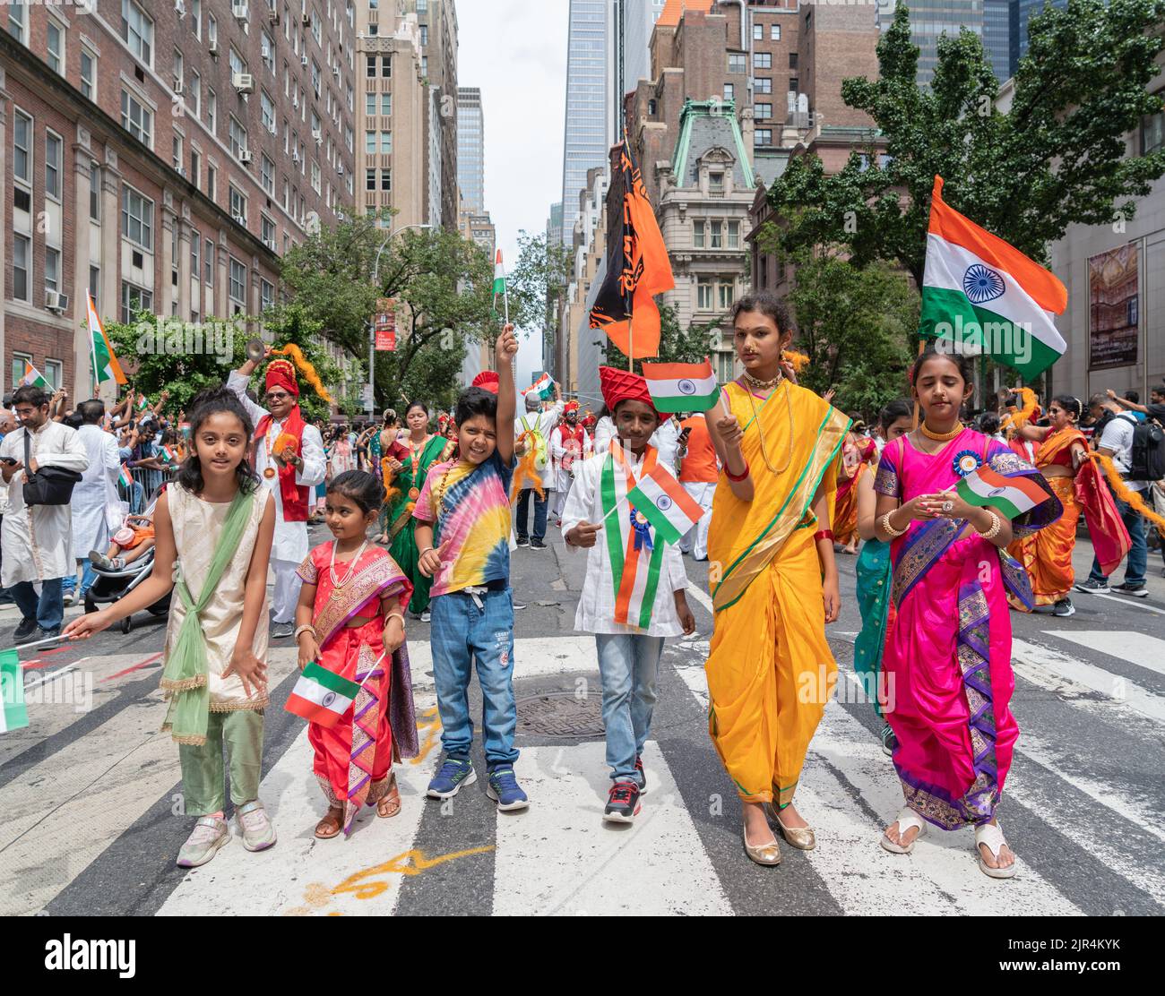 New York City, USA. 21st Aug, 2022. The Federation of Indian