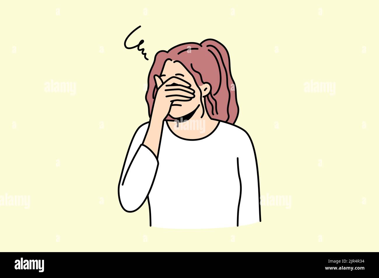 Cover my eyes Stock Vector Images Alamy