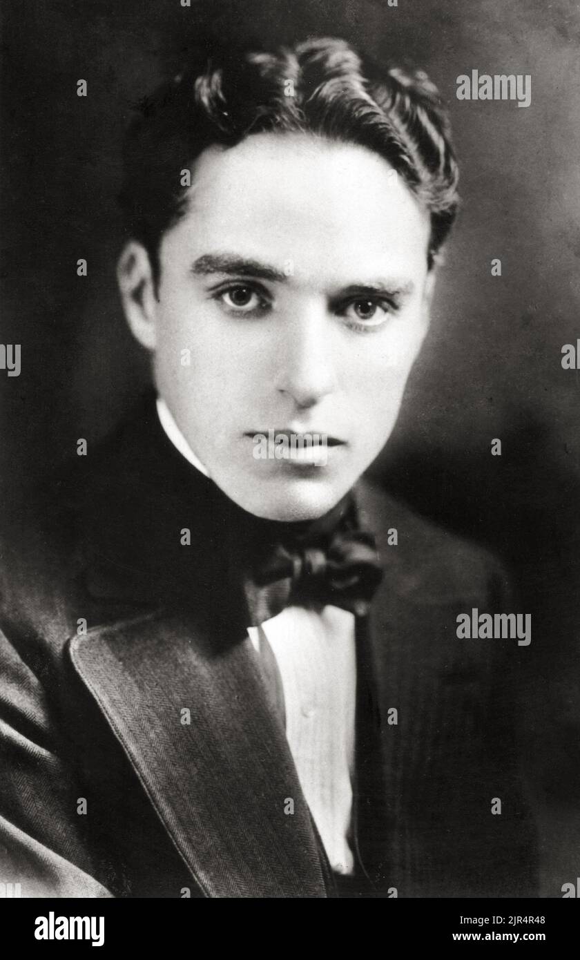 Sir Charles Spencer Chaplin portrait (1889 - 1977) the English film actor and director (c.1910s) Stock Photo
