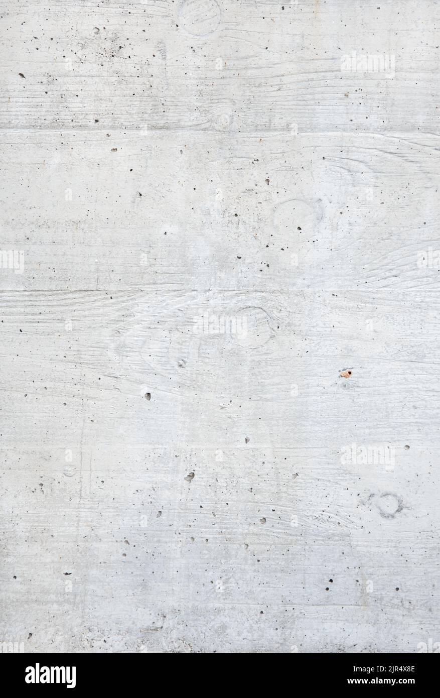 Concrete background texture created from wooden formwork. Full frame Stock Photo