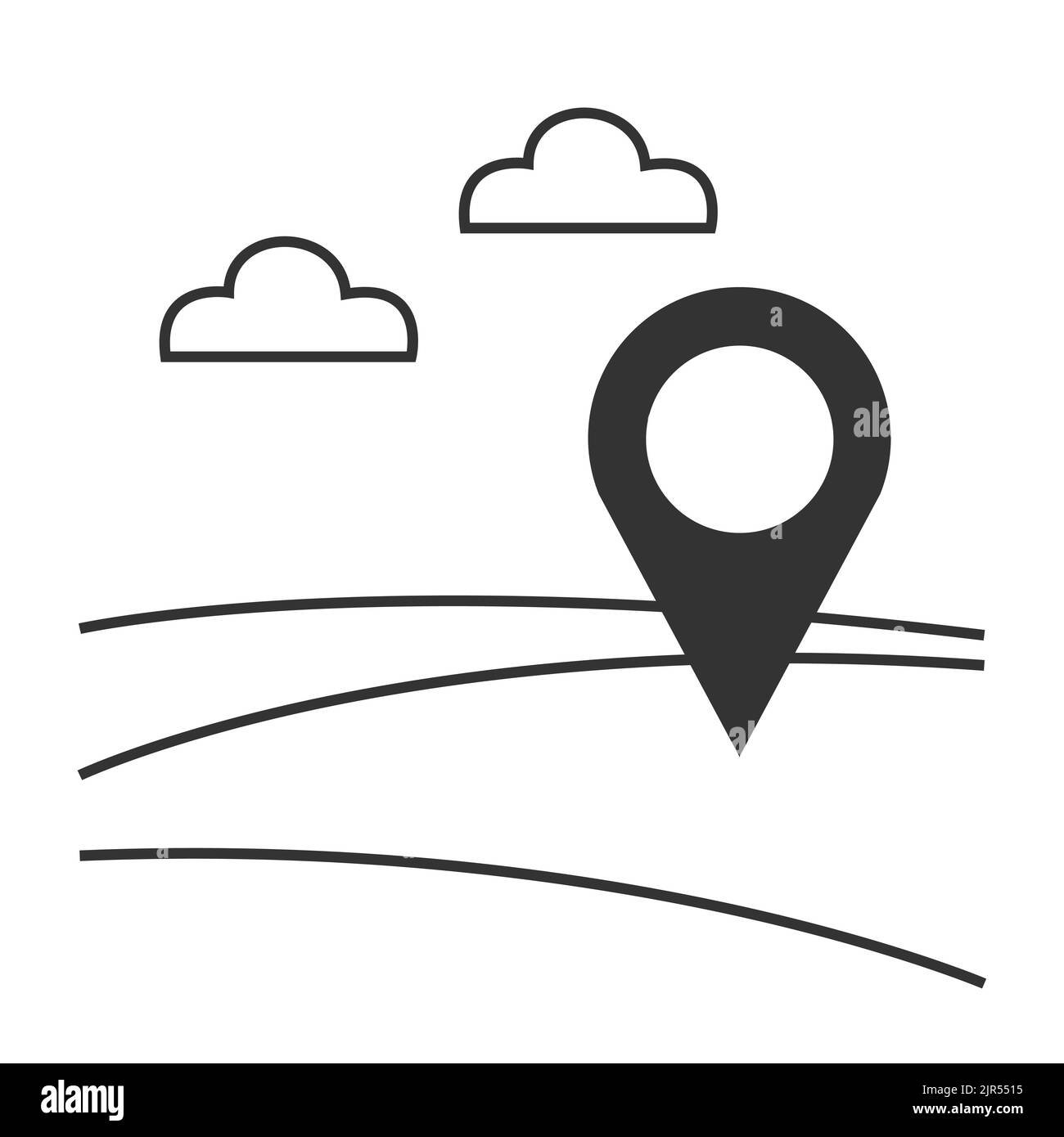 land-for-sale-vector-icon-point-on-the-selected-area-stock-vector
