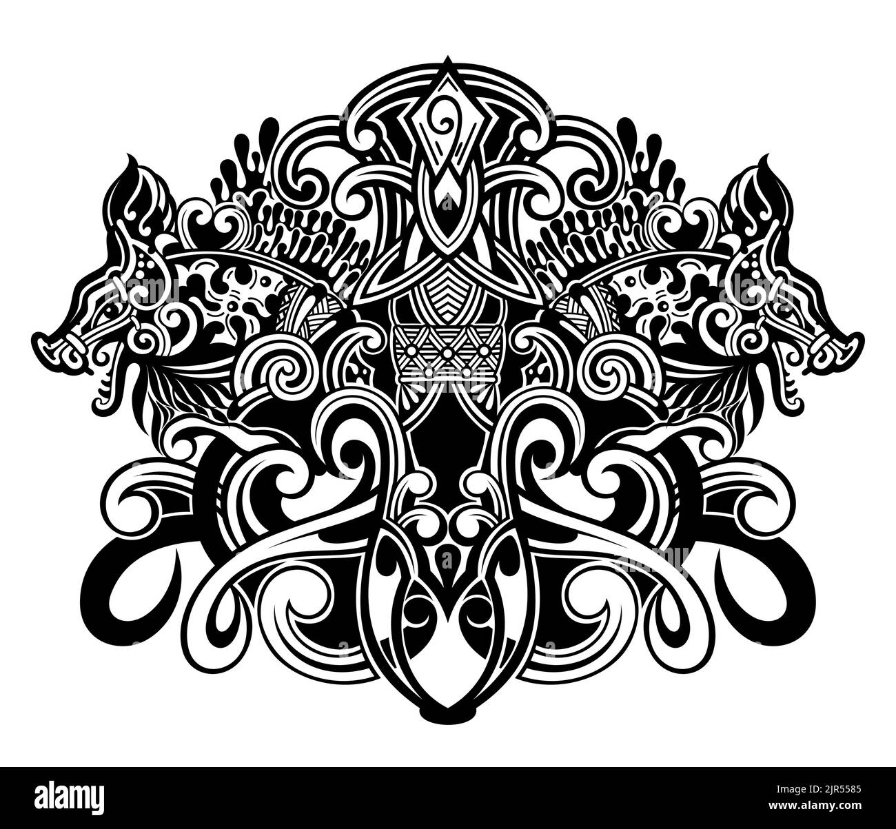Maori tattoo Black and White Stock Photos \u0026 Images - Page 2 - Alamy, image size:1300x1203