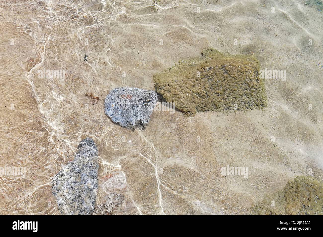 Undersea Rocks Transparent Rocks under the transparent and crystalline water of the Caribbean sea ...