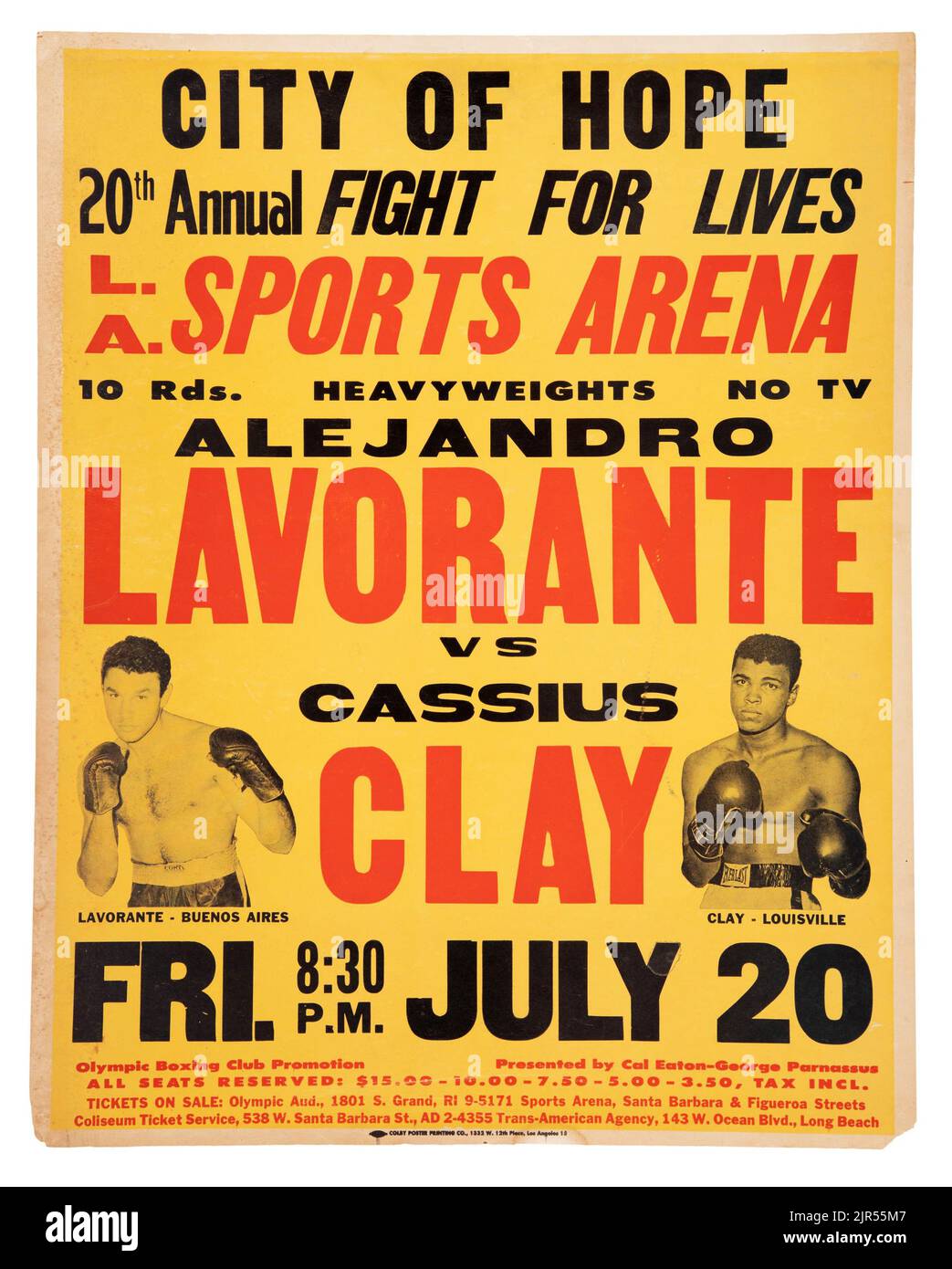 1962 Cassius Clay (Muhammad Ali) vs. Alejandro Lavorante OnSite Fight