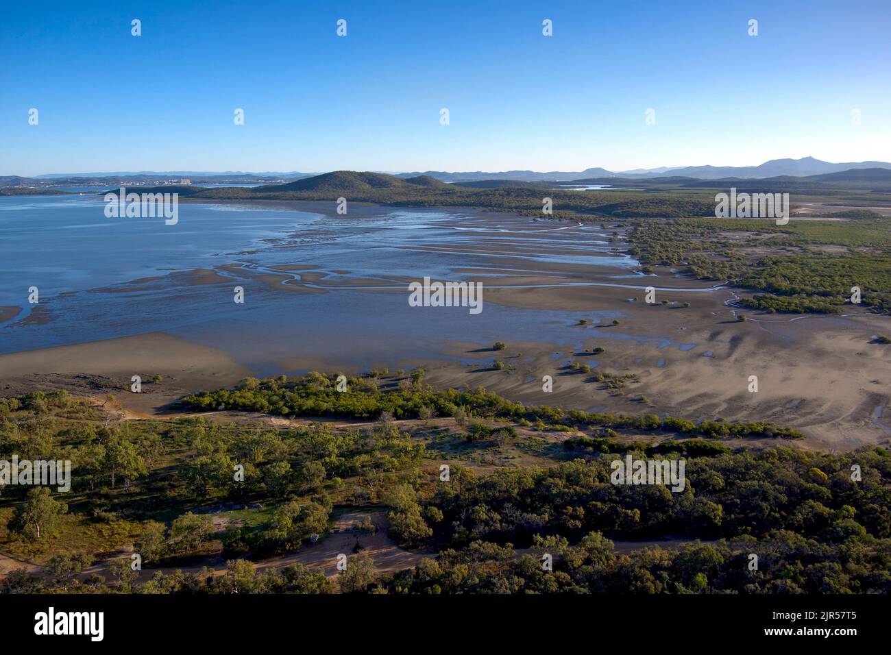 Aerial Curtis Island Queensland Australia Stock Photo Alamy