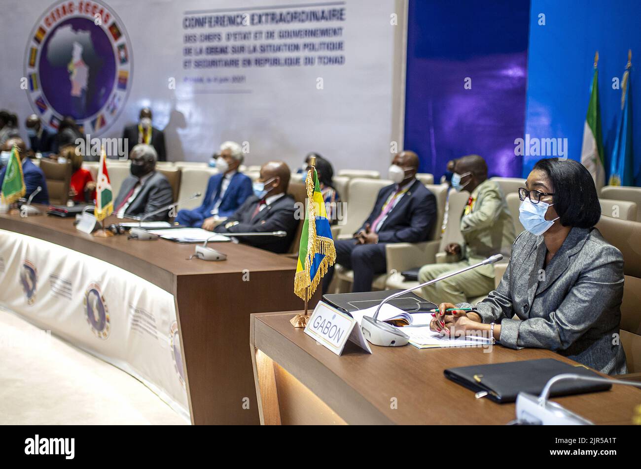 CONFERENCE CEEAC-CRISE TCHAD Stock Photo