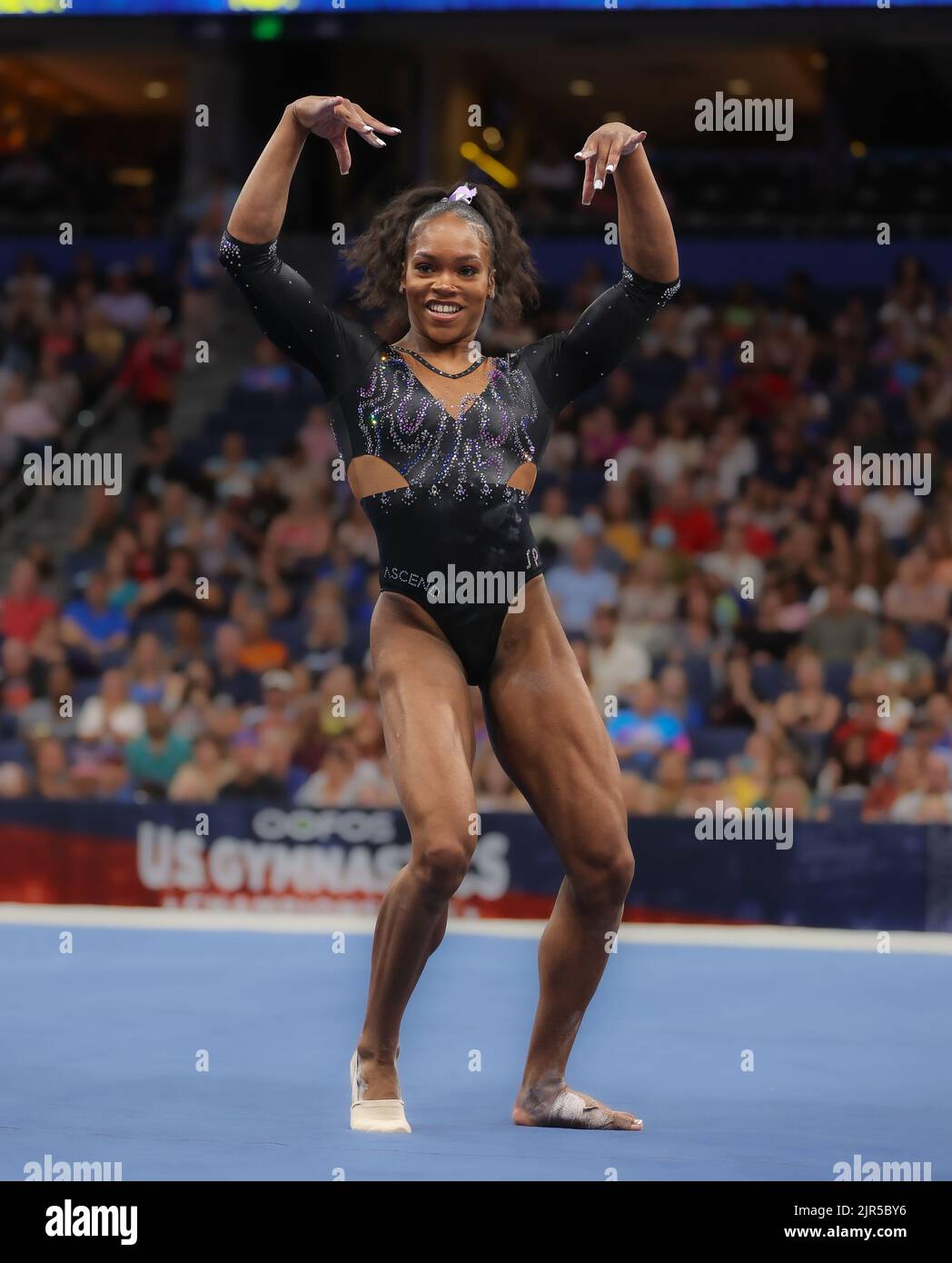 August 21, 2022 Shilese Jones of Ascend dances during her floor