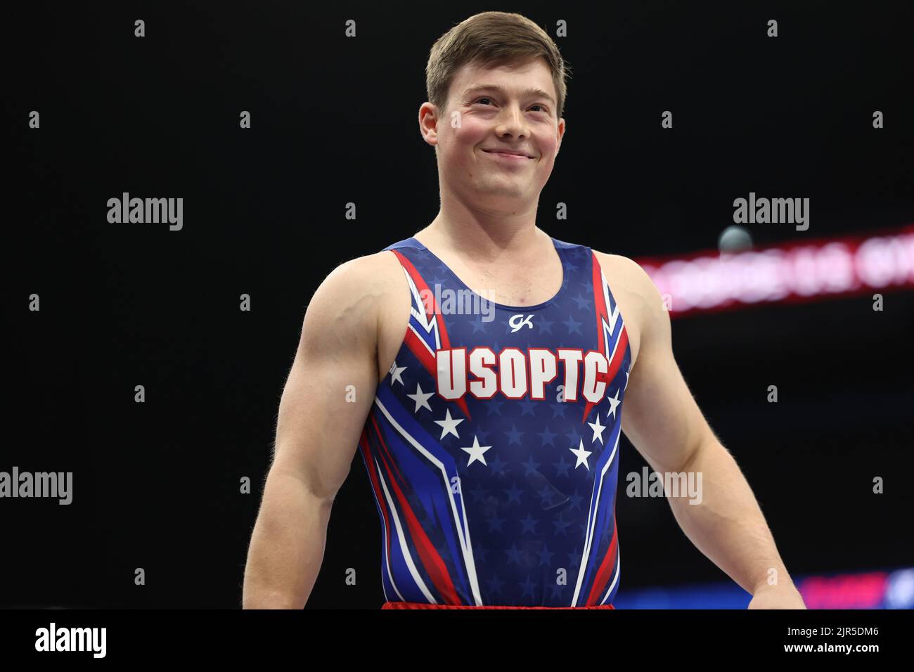 August 20, 2022: Alex Diab (USOPTC) is all smiles during the senior men ...