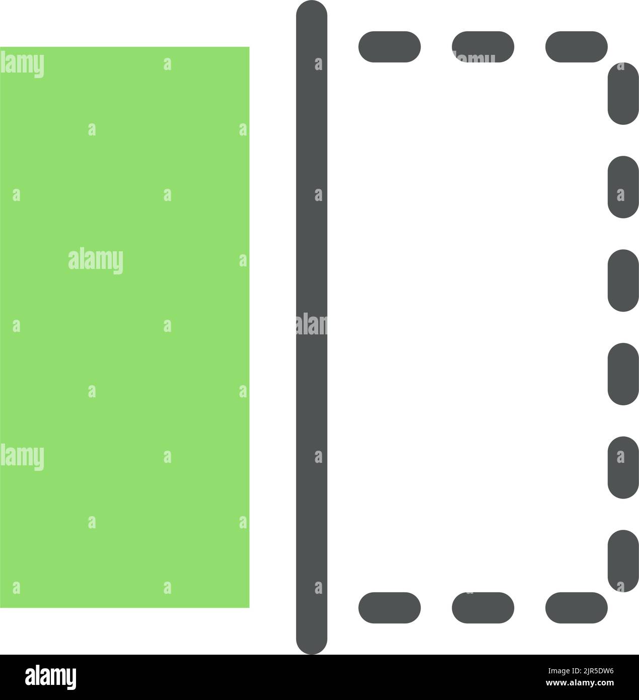 Crop video length flat color ui icon Stock Vector Image & Art - Alamy