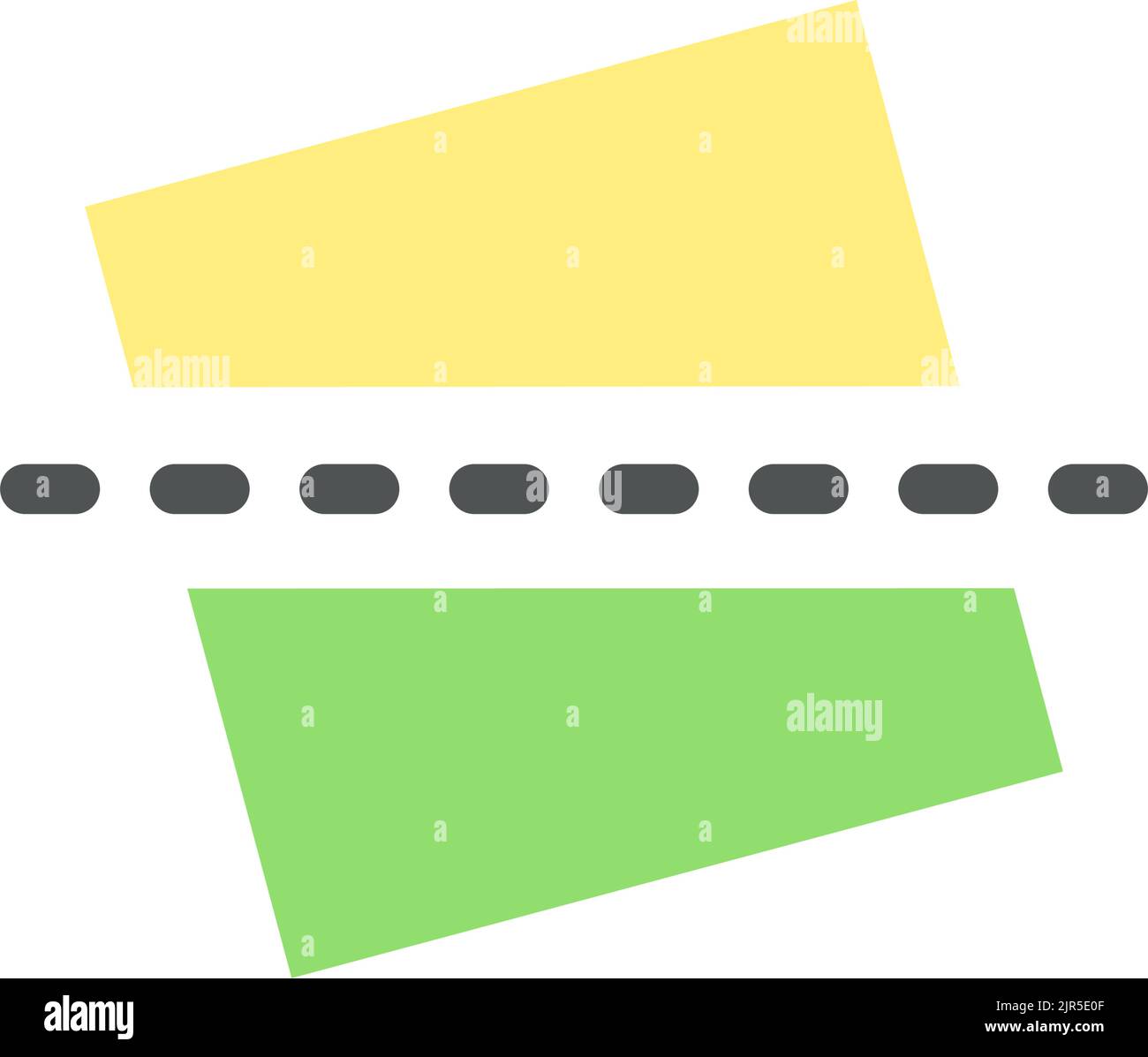Straighten flat color ui icon Stock Vector
