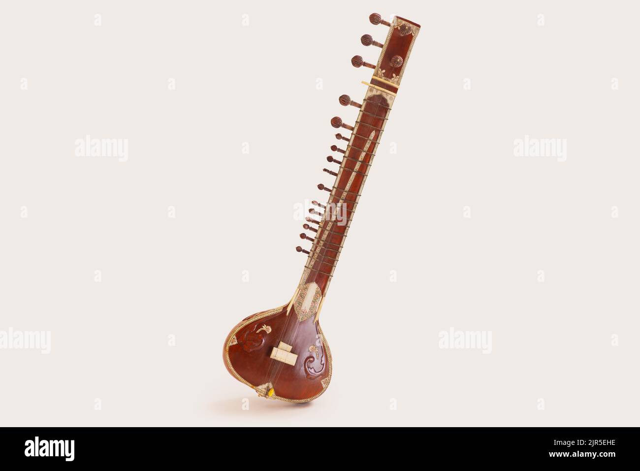 Closeup portrait of Sitar, Indian Traditional Classical Music