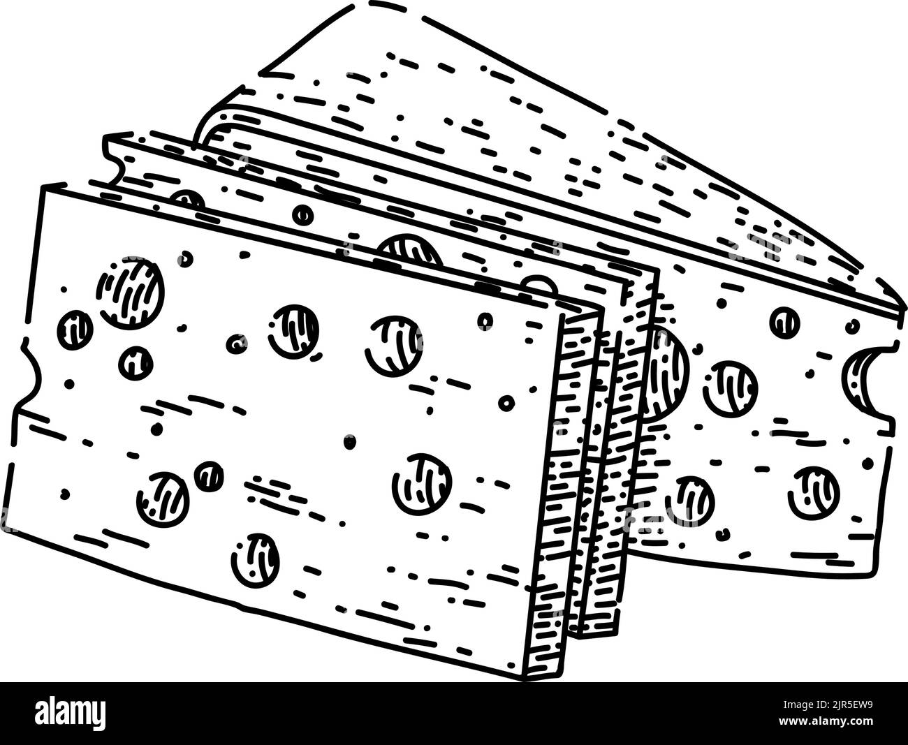 swiss cheese sketch hand drawn vector Stock Vector Image & Art Alamy