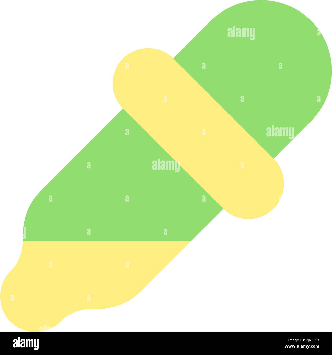 Eyedropper flat color ui icon Stock Vector