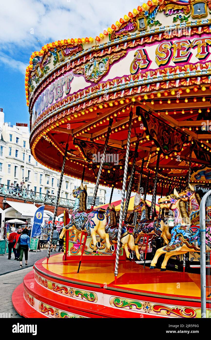 Brighton beach seafront; Am Strand in Brighton Stock Photo Alamy