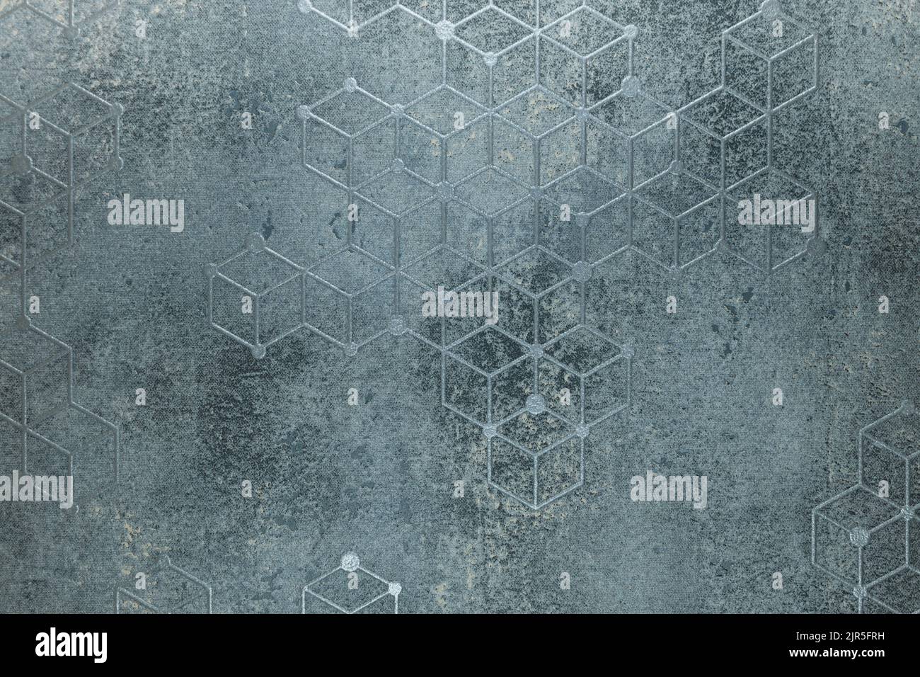 Wall tapestry background texture with repeat canvas ornament Stock Photo