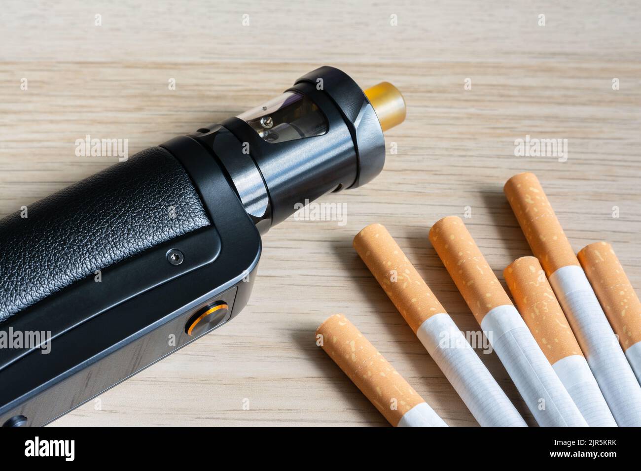 Quit smoking with electronic cigarettes. Electronic cigarette and cigarettes Stock Photo - Alamy Quit smoking with electronic cigarettes. Electronic cigarette and cigarettes Stock Photo - Alamy