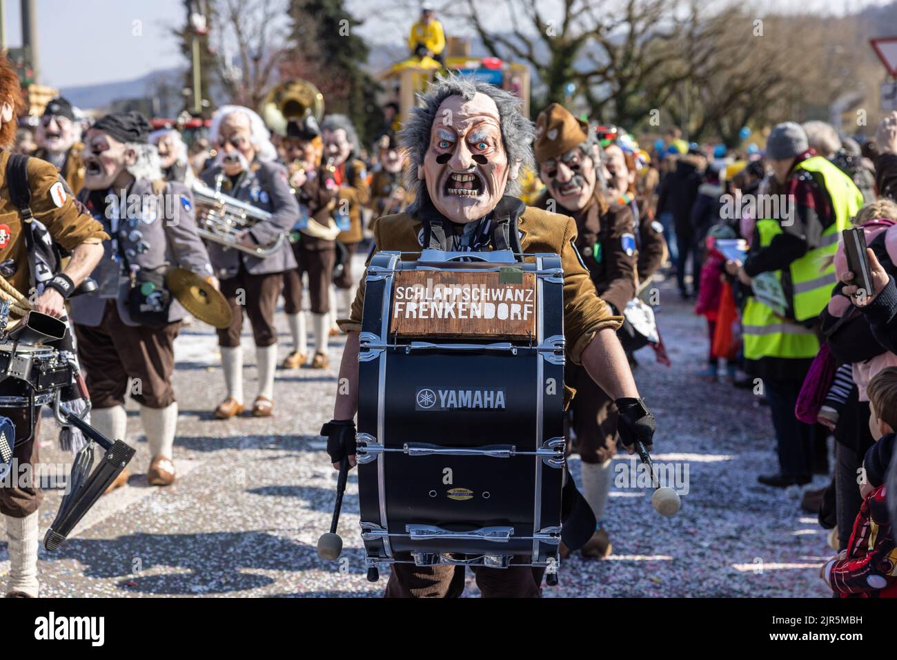 Fasnacht in Liestal Brauchtum Fasching Waggis Karneval Tradition Stock Photo
